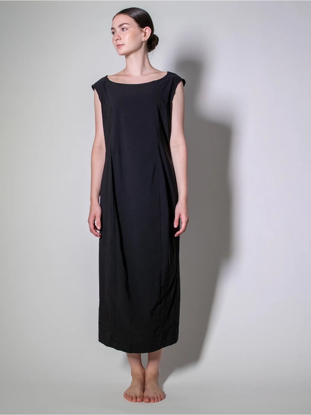 Rundholz Black Label Sculptural Techno Stretch Dress Black L NWT